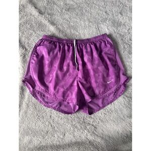 Nike Dri-FIT Purple Geometric Triangle Print Running Shorts Womens XL